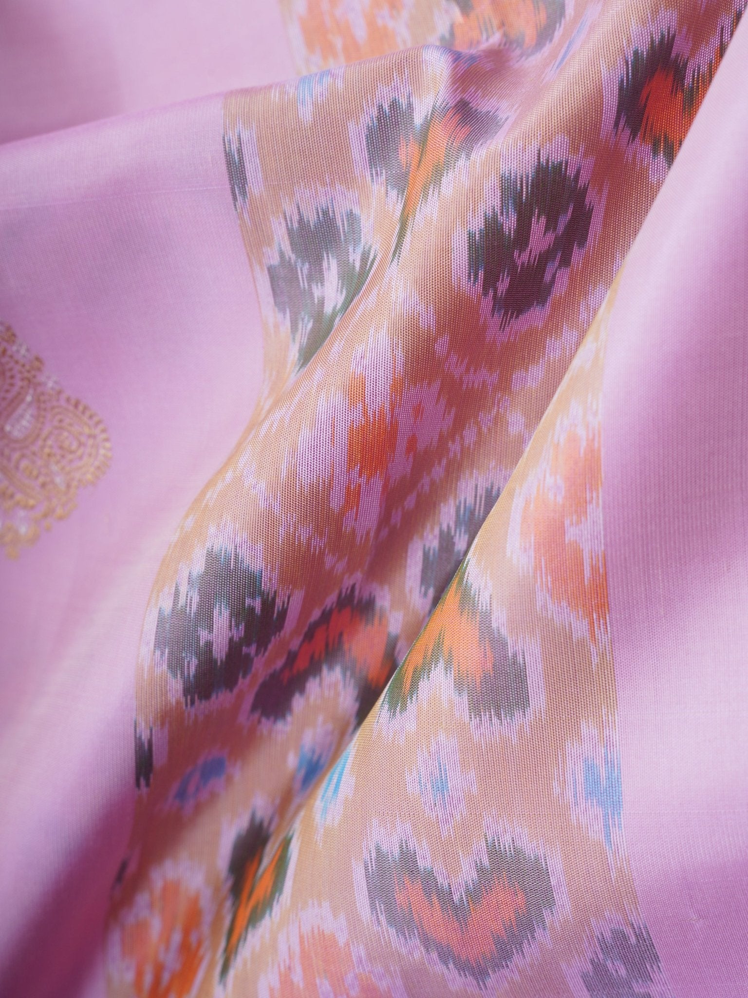 Kanchipuram Silk Lavander 100% Pure Silk  Manoranjitham Weaves - Handloom Store