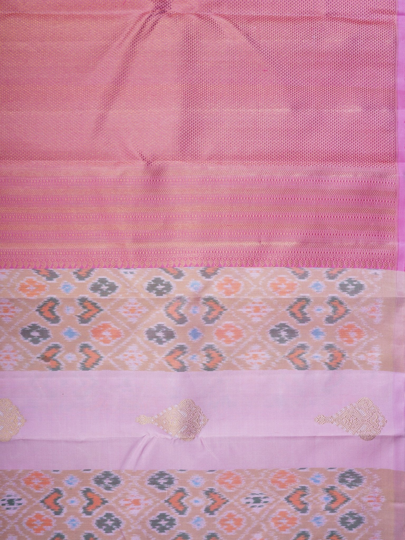 Kanchipuram Silk Lavander 100% Pure Silk  Manoranjitham Weaves - Handloom Store