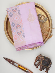 Kanchipuram Silk Lavander 100% Pure Silk  Manoranjitham Weaves - Handloom Store
