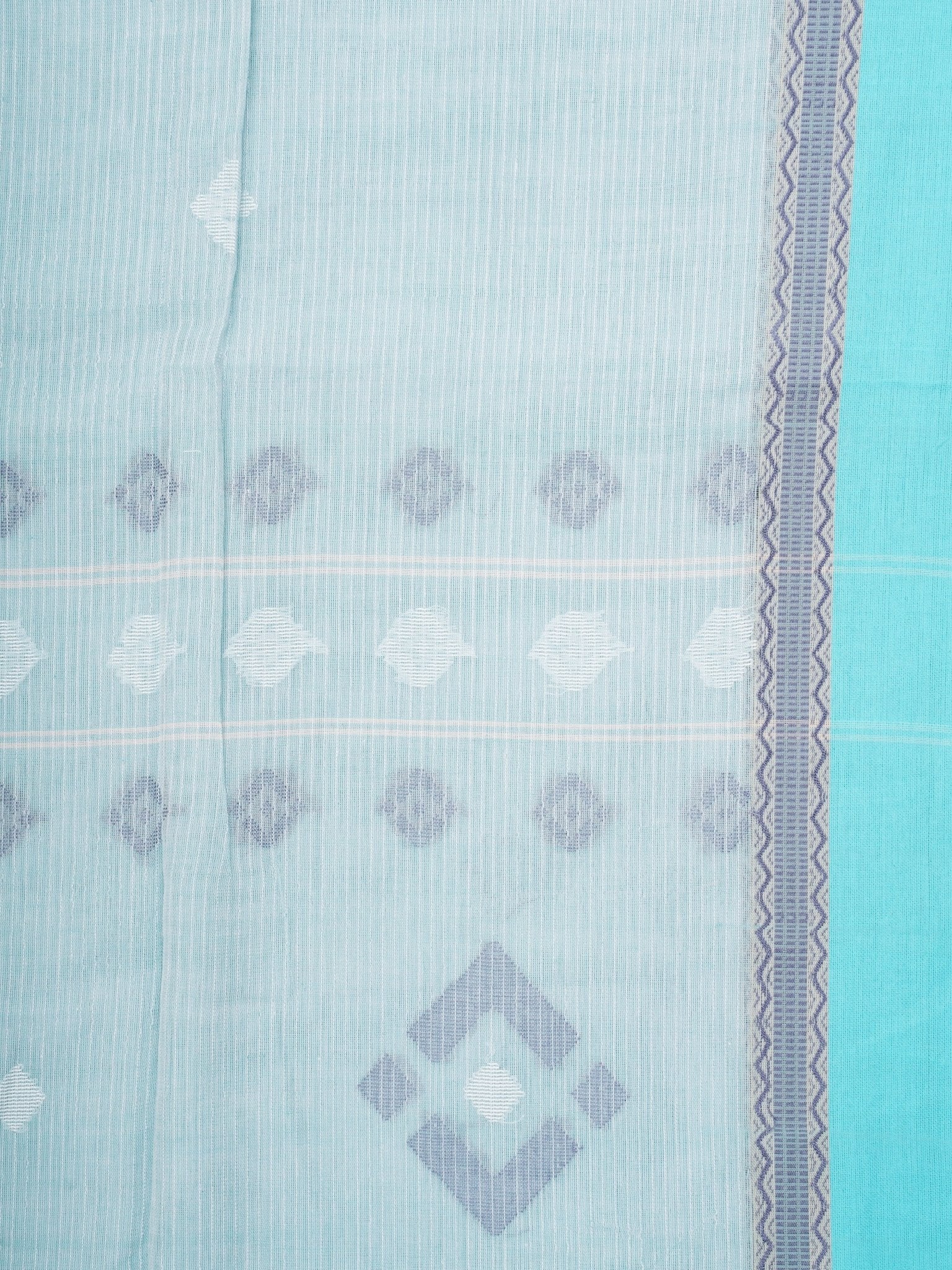 Cotton Blue 100% Pure Cotton Manoranjitham Weaves - Handloom Store