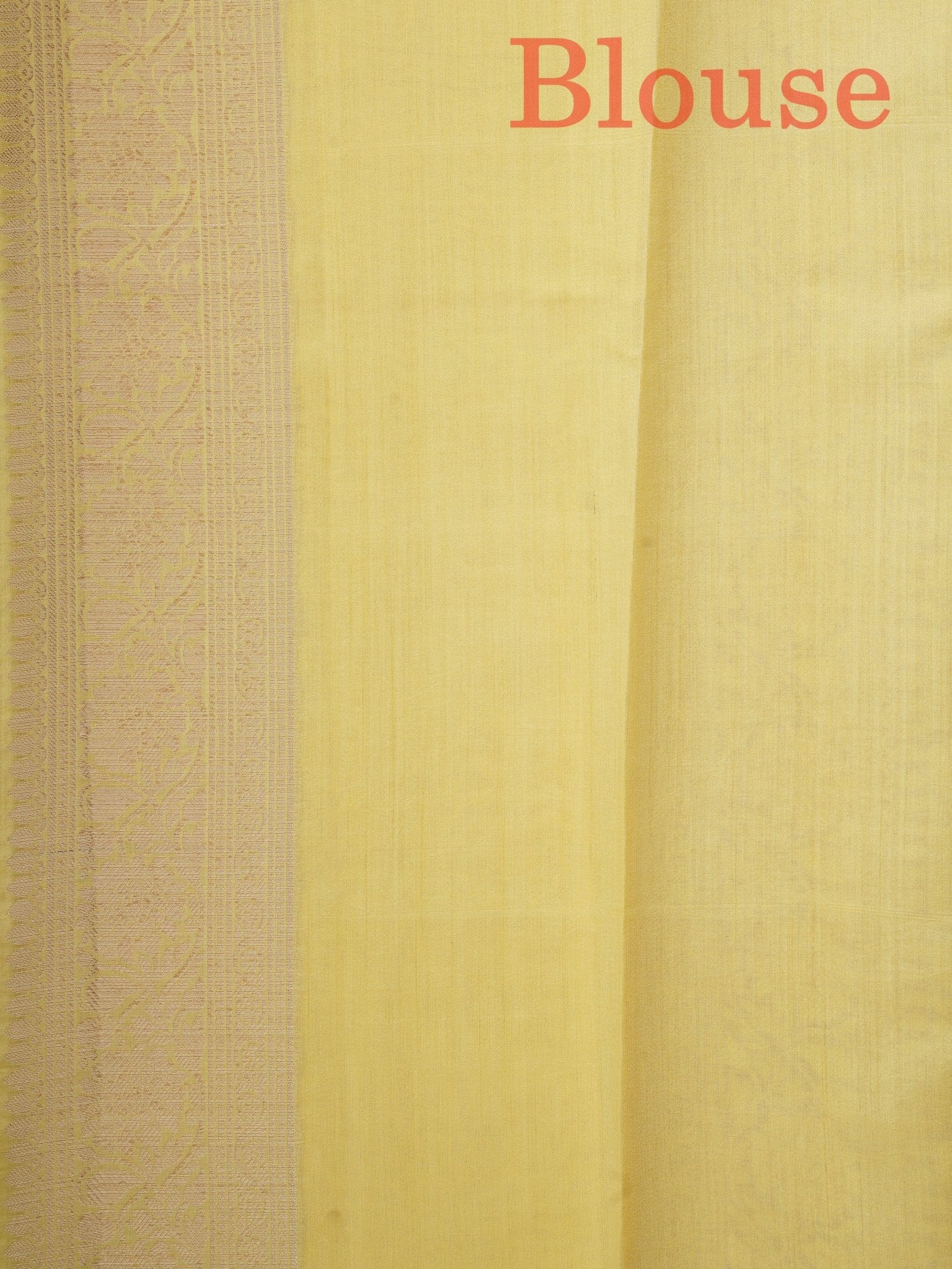 Chiniya Silk Yellow 100% Pure Chiniya Silk  Manoranjitham Weaves - Handloom Store