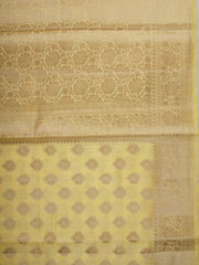 Chiniya Silk Yellow 100% Pure Chiniya Silk  Manoranjitham Weaves - Handloom Store