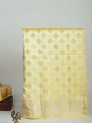 Chiniya Silk Yellow 100% Pure Chiniya Silk  Manoranjitham Weaves - Handloom Store
