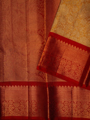 Kanchipuram Silk Gold  100% Pure Silk  Manoranjitham Weaves - Handloom Store