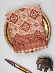 Satin Brown  Semi Mushru Manoranjitham Weaves - Handloom Store