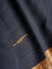 Cotton Black 100% Pure Cotton Manoranjitham Weaves - Handloom Store