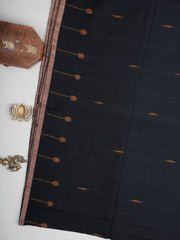 Cotton Black 100% Pure Cotton Manoranjitham Weaves - Handloom Store
