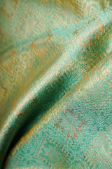 Kanchipuram Silk Green 100% Pure Silk  Manoranjitham Weaves - Handloom Store