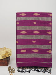 Cotton Maroon 100% Pure Cotton Manoranjitham Weaves - Handloom Store