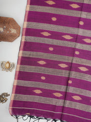 Cotton Maroon 100% Pure Cotton Manoranjitham Weaves - Handloom Store