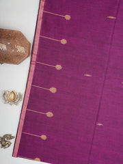 Cotton Maroon 100% Pure Cotton Manoranjitham Weaves - Handloom Store