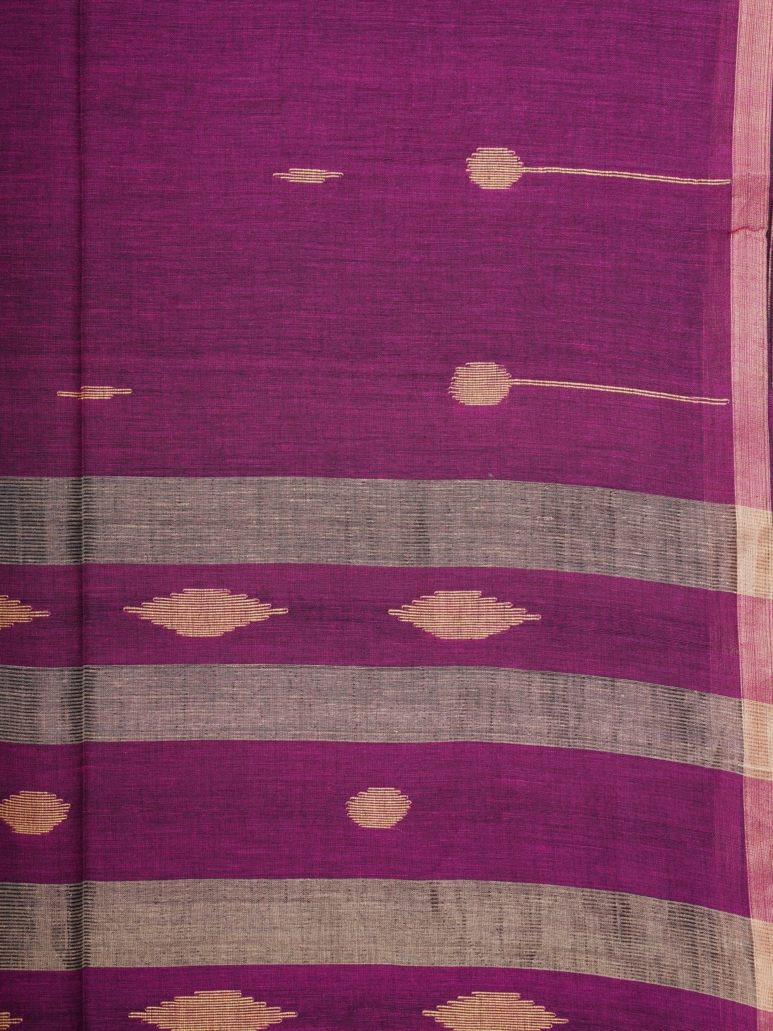 Cotton Maroon 100% Pure Cotton Manoranjitham Weaves - Handloom Store