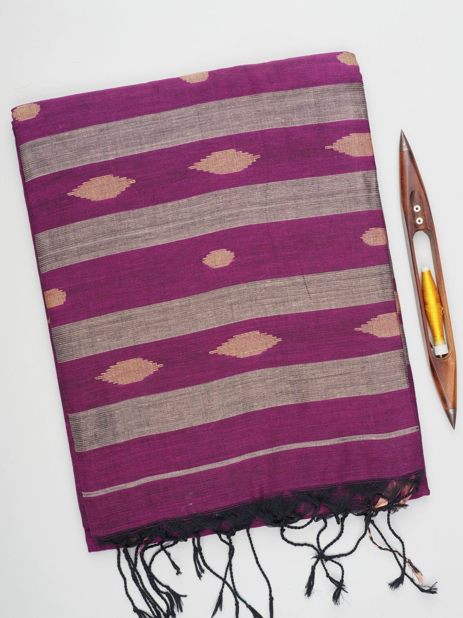 Cotton Maroon 100% Pure Cotton Manoranjitham Weaves - Handloom Store