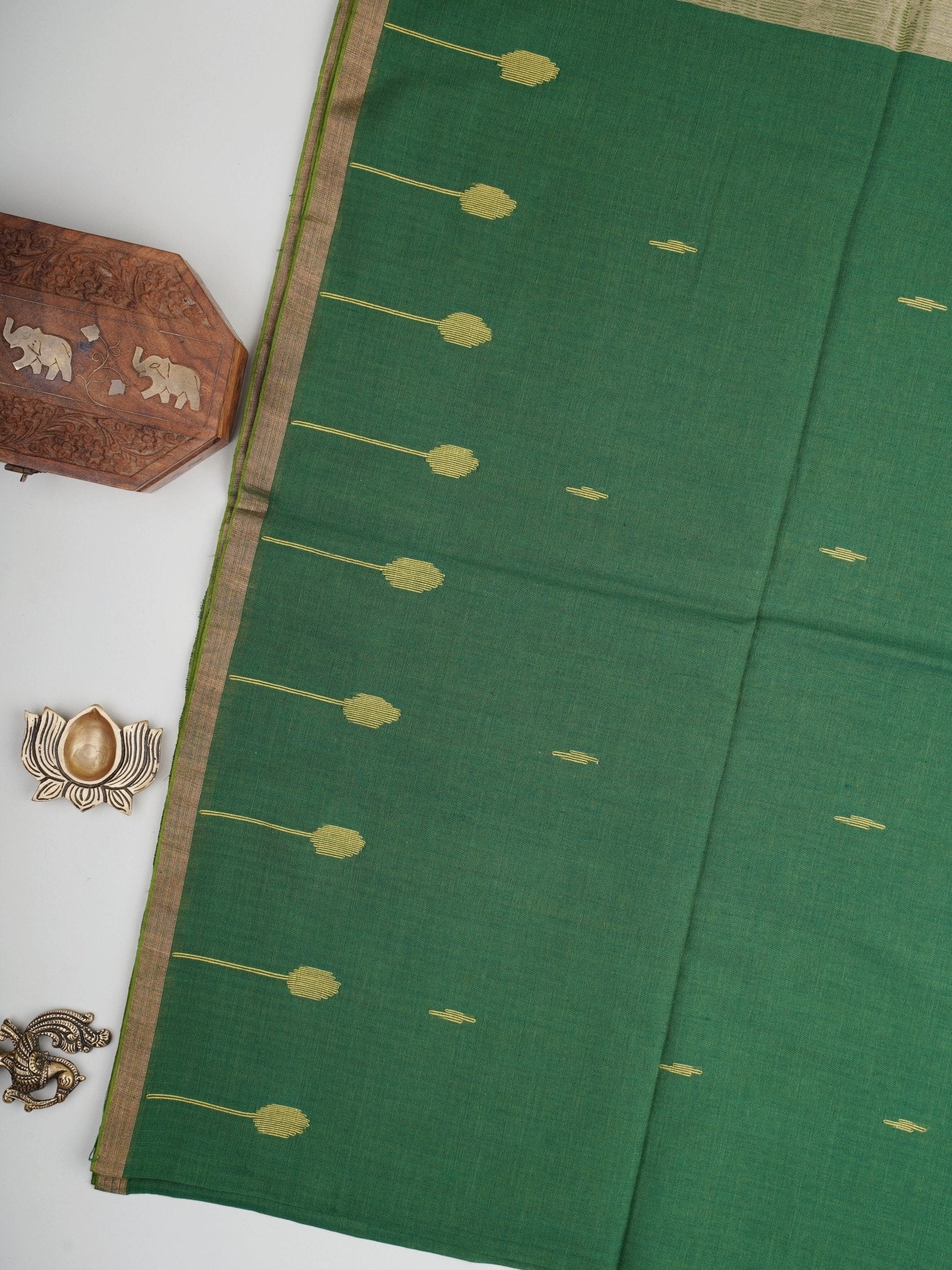 Cotton Green 100% Pure Cotton Manoranjitham Weaves - Handloom Store