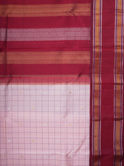 Kanchipuram Silk Pink 100% Pure Silk  Manoranjitham Weaves - Handloom Store
