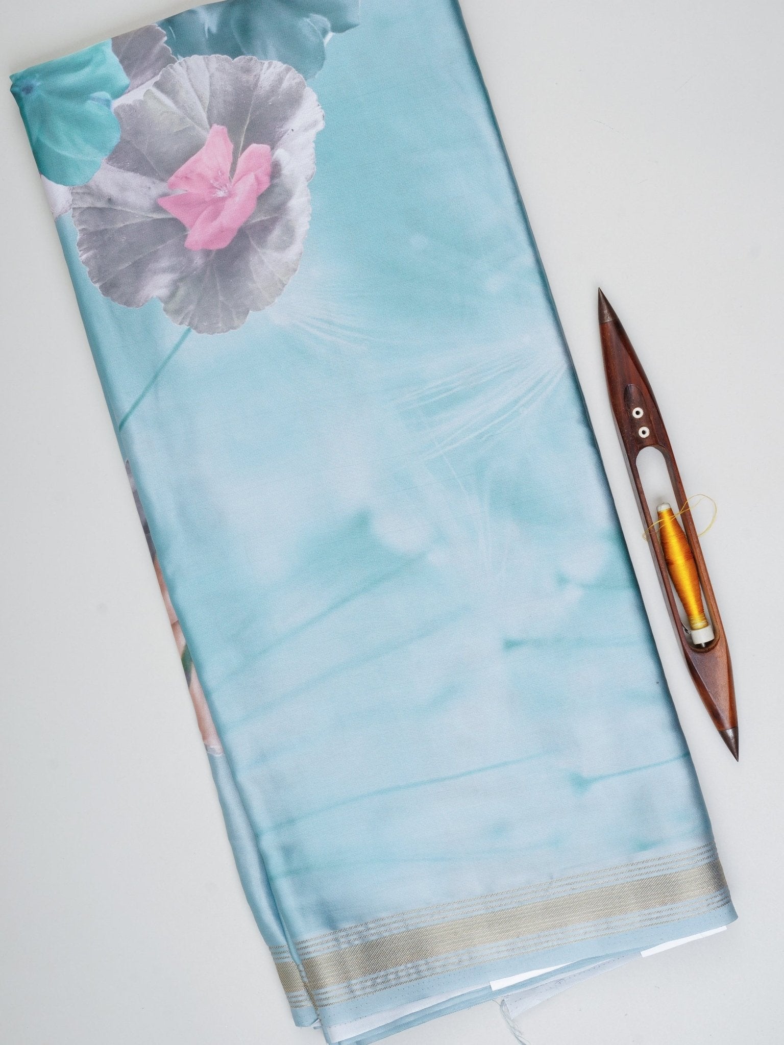 Mushru Green Semi Mushru Manoranjitham Weaves - Handloom Store