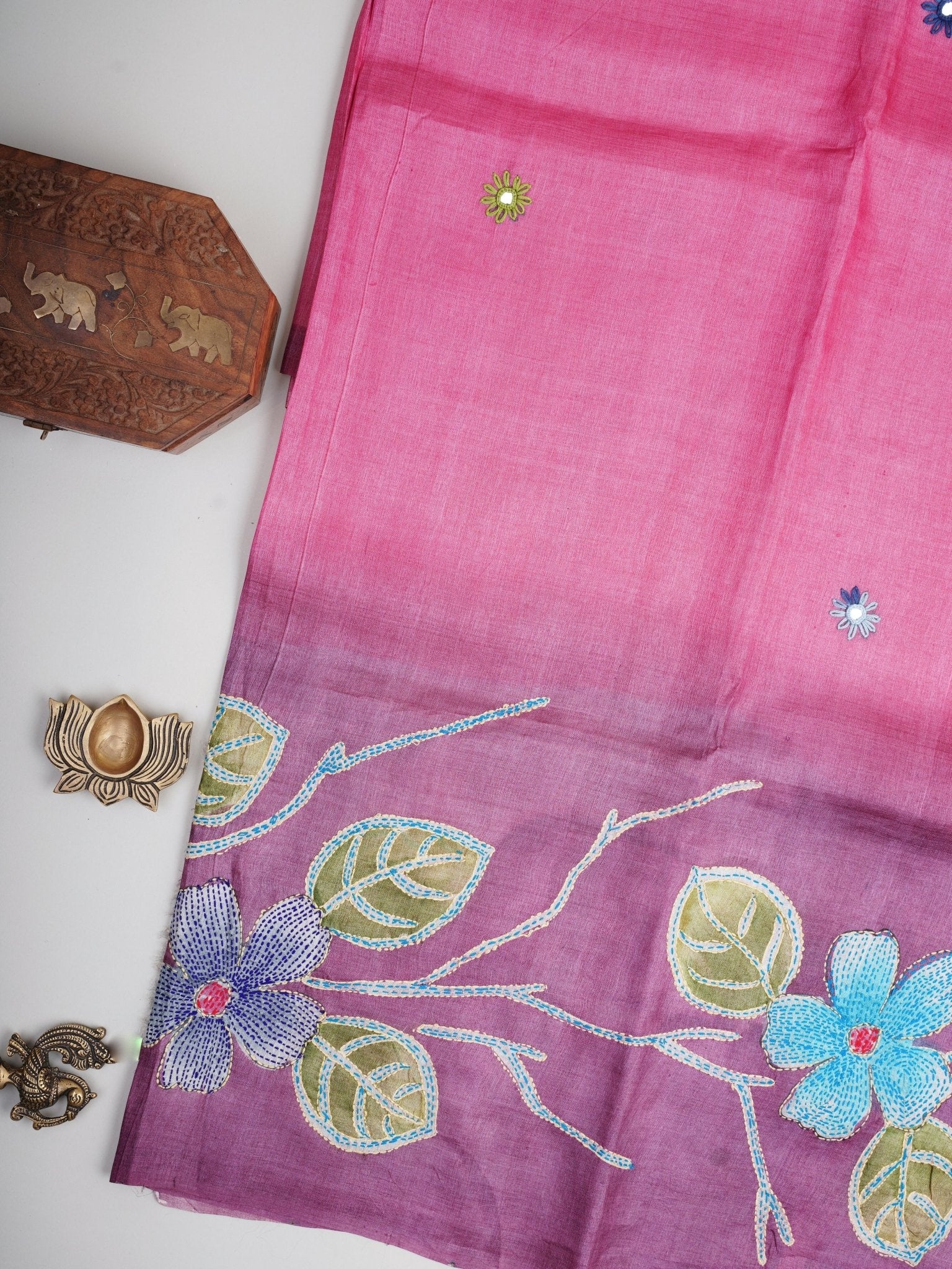 Tussar  100% Pure Tussar Manoranjitham Weaves - Handloom Store