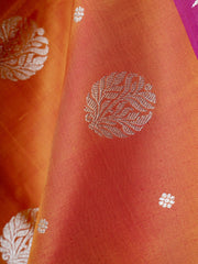 Venkatagiri Silk Brown 100% Pure Silk  Manoranjitham Weaves - Handloom Store