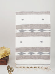 Cotton White 100% Pure Cotton Manoranjitham Weaves - Handloom Store