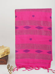 Cotton Pink 100% Pure Cotton Manoranjitham Weaves - Handloom Store