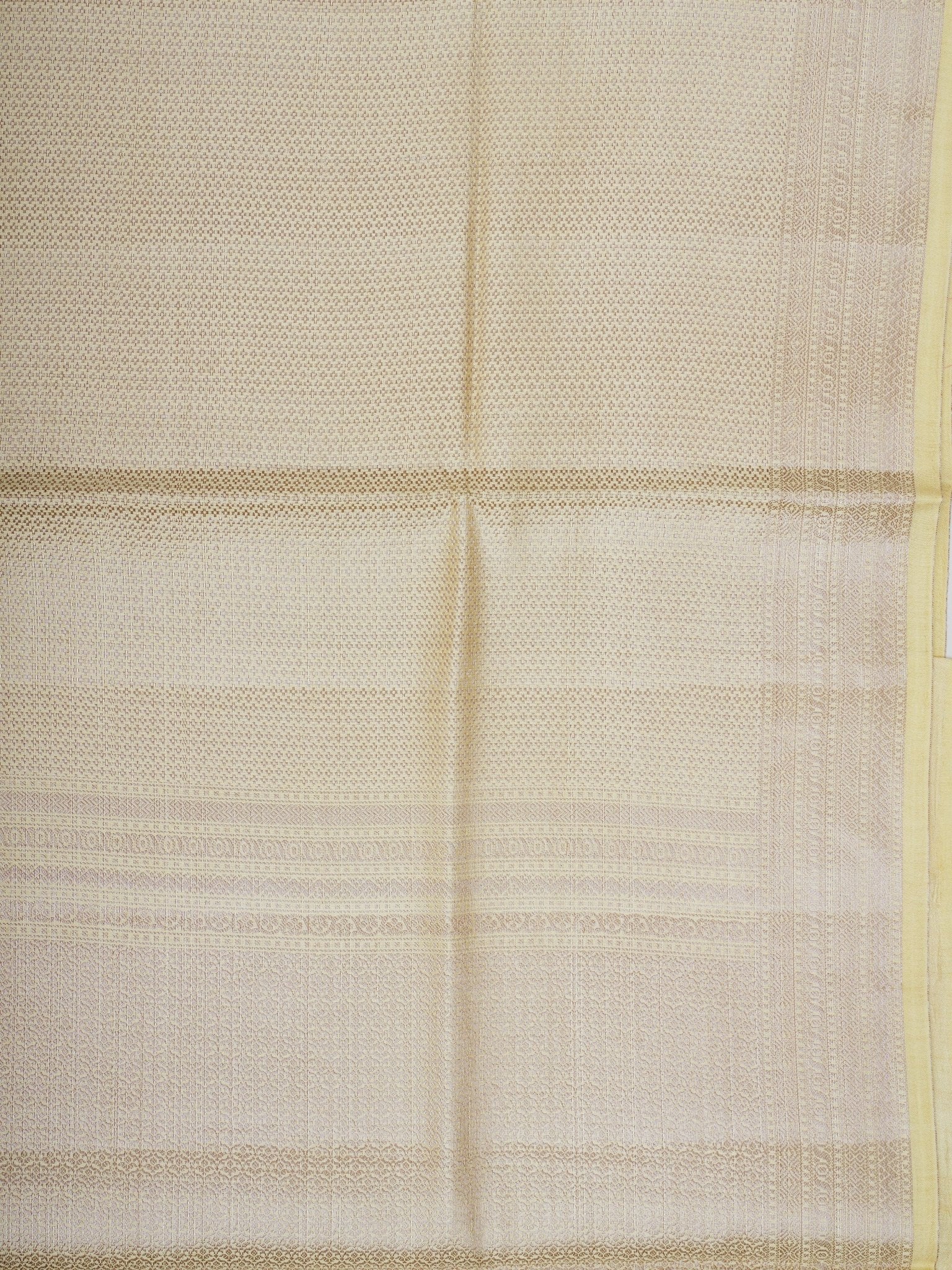 Chiniya Silk Yellow 100% Pure Silk  - Manoranjitham Weaves - Handloom Store