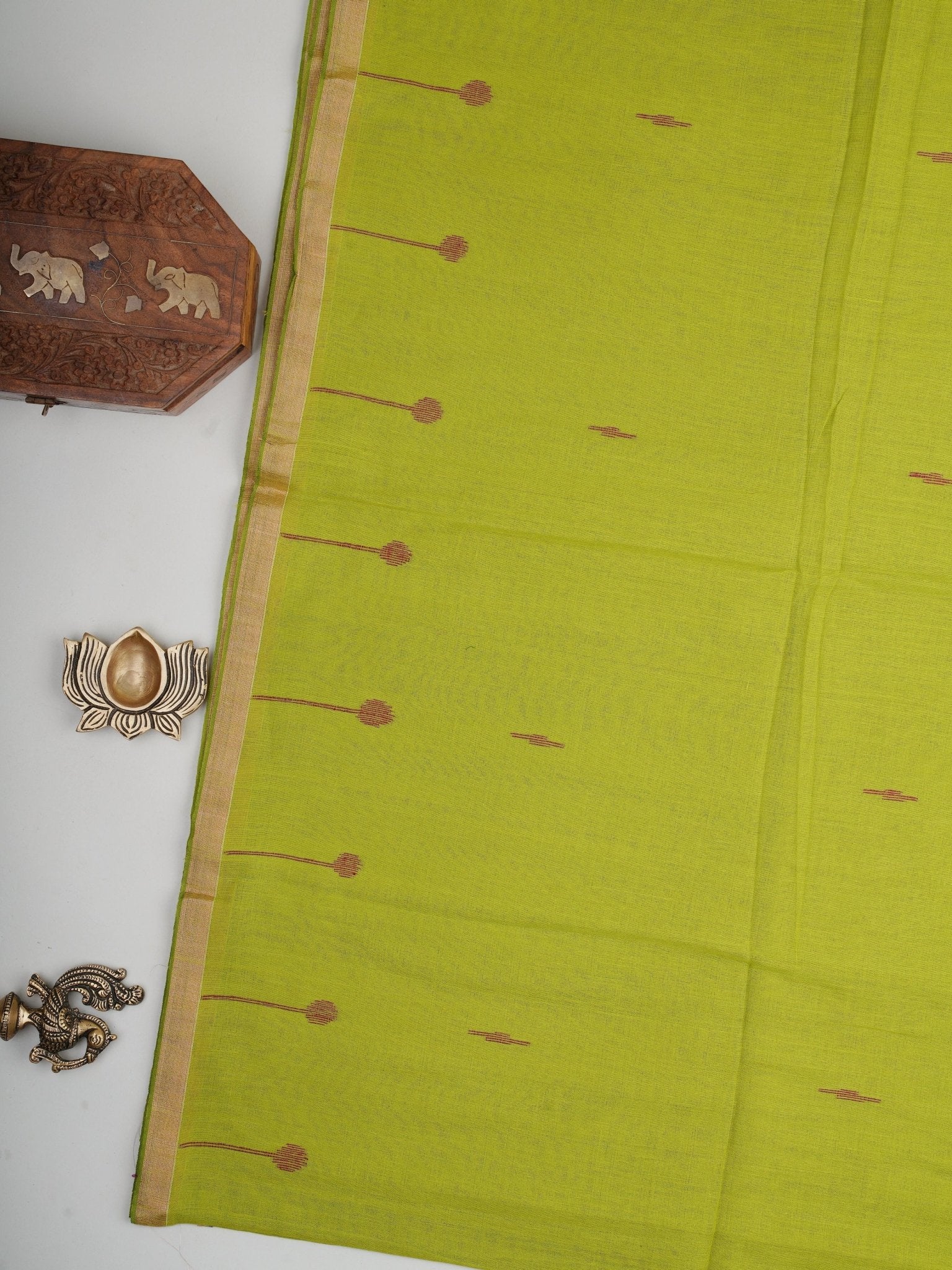 Cotton Green 100% Pure Cotton Manoranjitham Weaves - Handloom Store