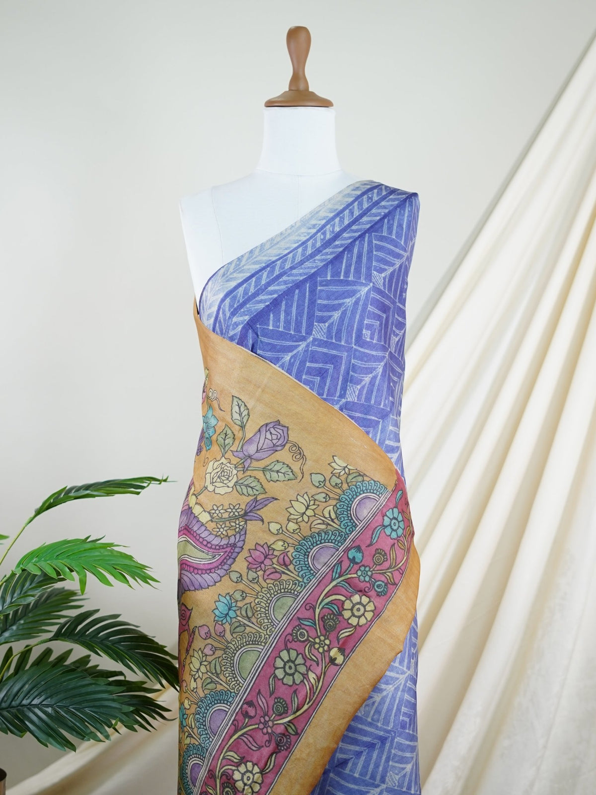 Tussar  100% Pure Tussar - Manoranjitham Weaves - Handloom Store