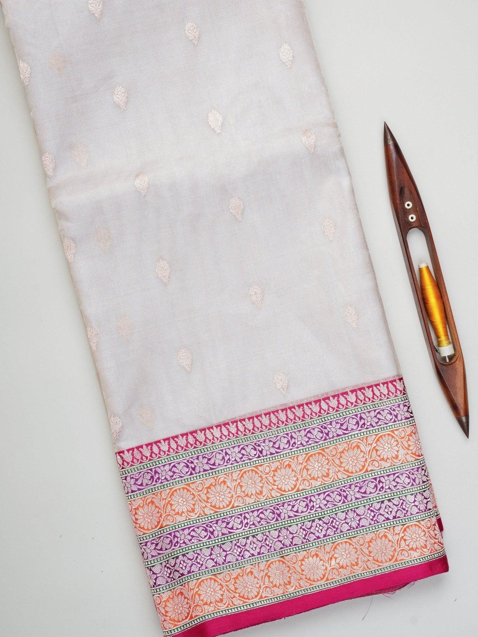 Katan Gold Kora Tissue Manoranjitham Weaves - Handloom Store
