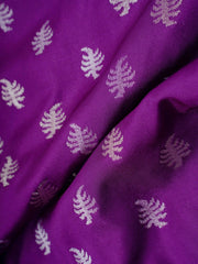 Katan Violet Katan Semi Silk Manoranjitham Weaves - Handloom Store