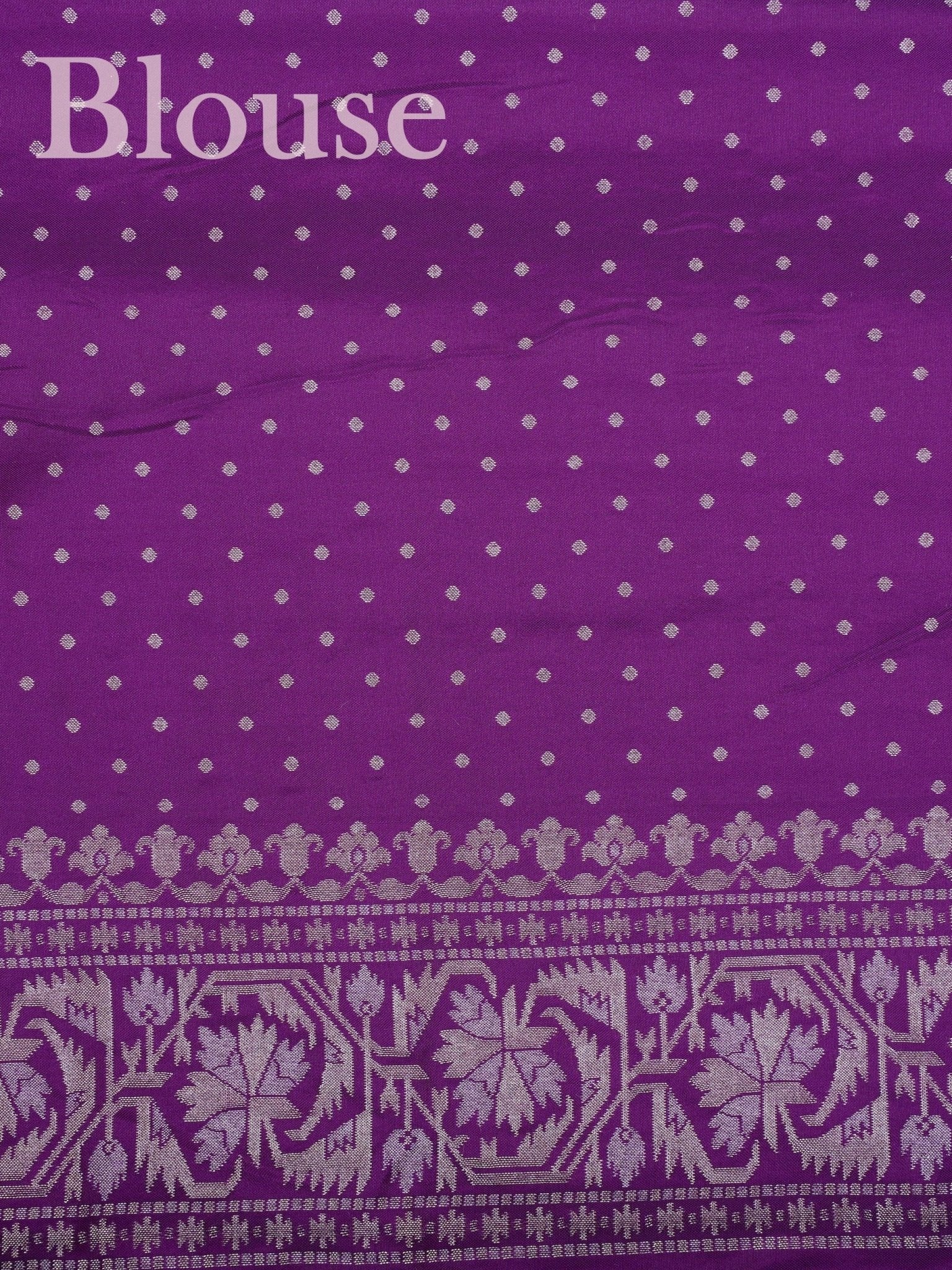 Katan Violet Katan Semi Silk Manoranjitham Weaves - Handloom Store