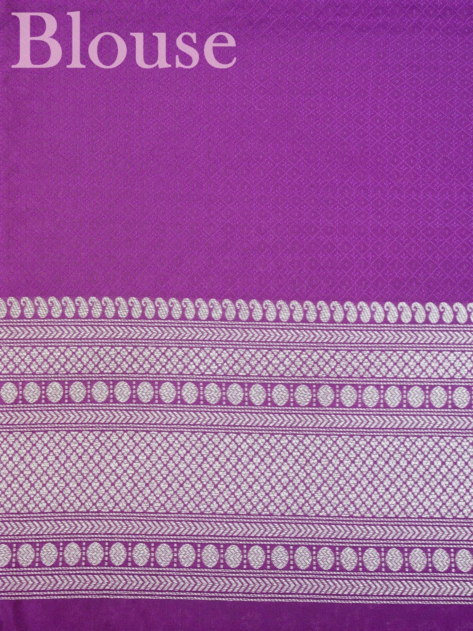 Katan Purple Katan Semi Silk Manoranjitham Weaves - Handloom Store