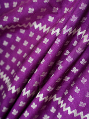 Katan Purple Katan Semi Silk Manoranjitham Weaves - Handloom Store
