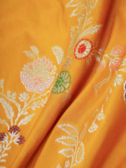 Katan Yellow Katan Semi Silk Manoranjitham Weaves - Handloom Store