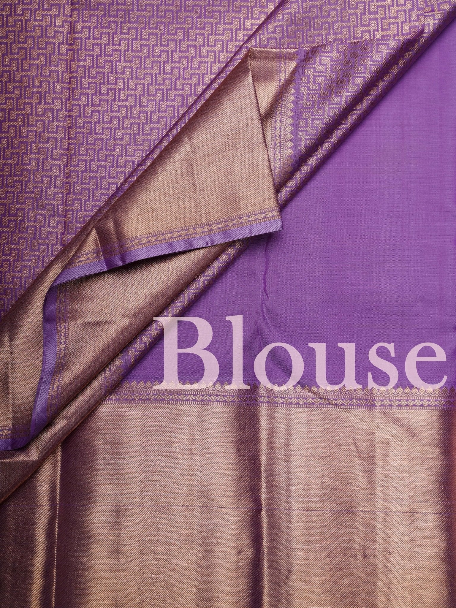 Kanchipuram Silk Violet 100% Pure Silk  Manoranjitham Weaves - Handloom Store