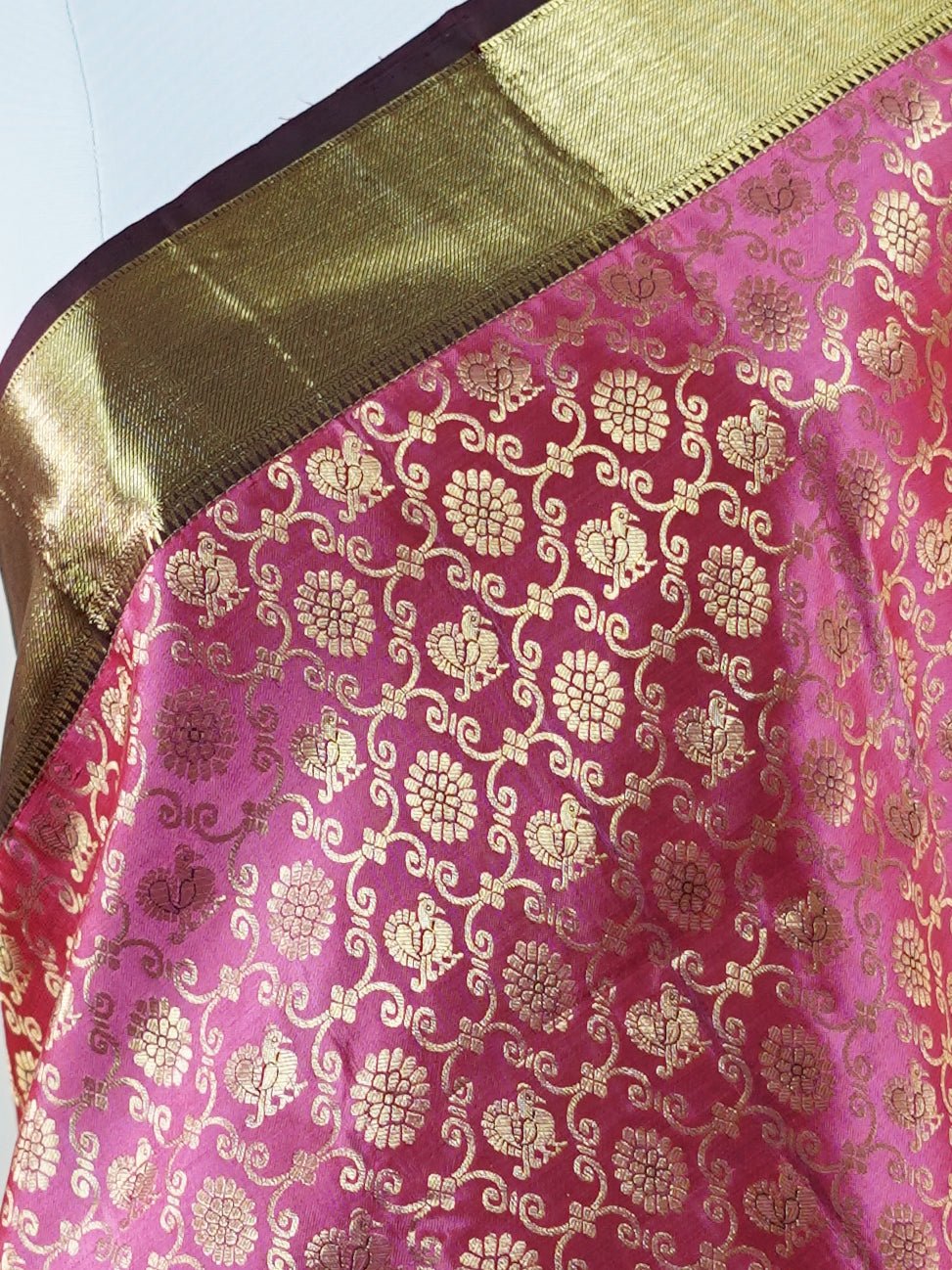 Kanchipuram Silk Soft Pink 100% Pure Silk  - Manoranjitham Weaves - Handloom Store