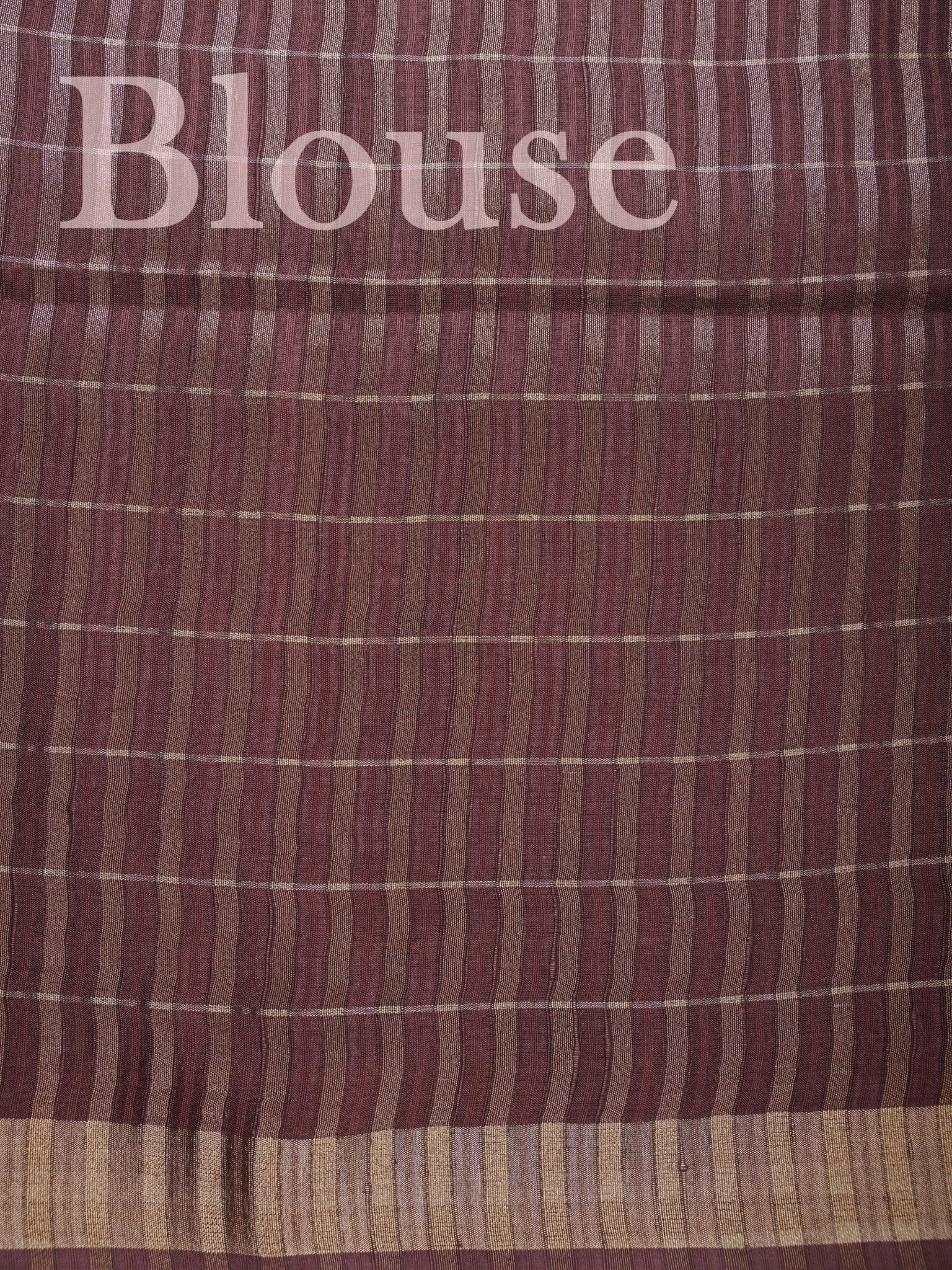 Tussars Brown  Semi Tussar Manoranjitham Weaves - Handloom Store