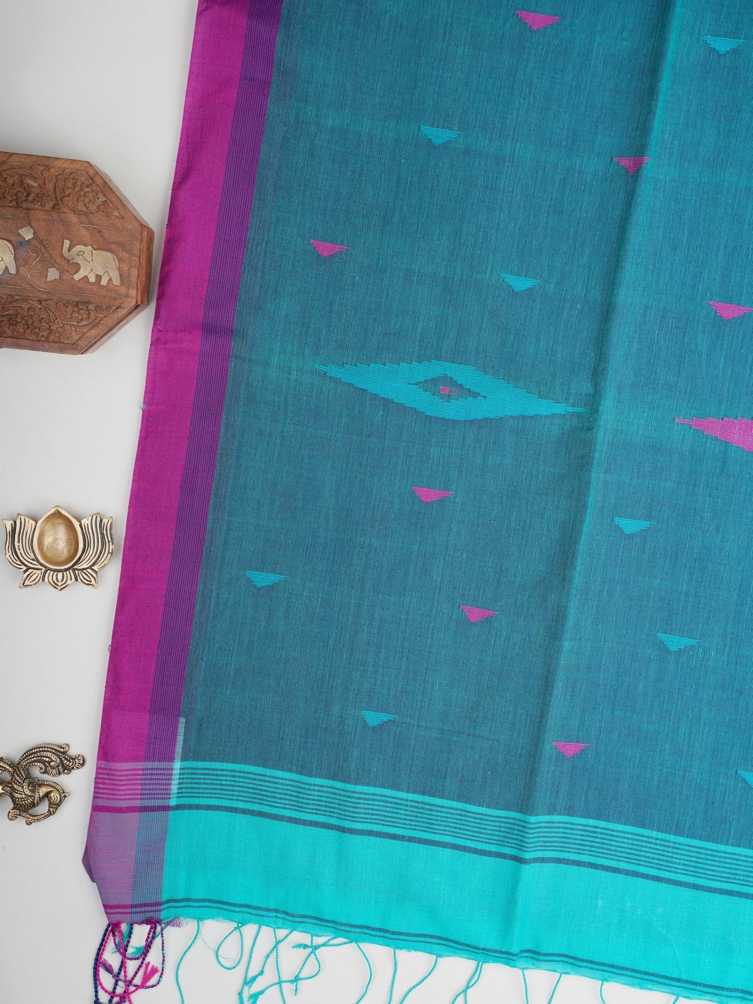 Cotton Purple 100% Pure Cotton Manoranjitham Weaves - Handloom Store