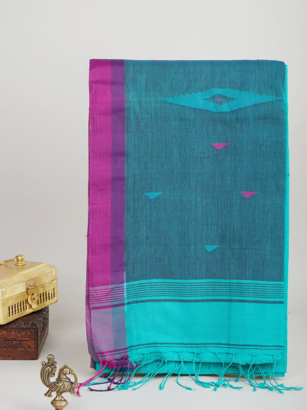 Cotton Purple 100% Pure Cotton Manoranjitham Weaves - Handloom Store
