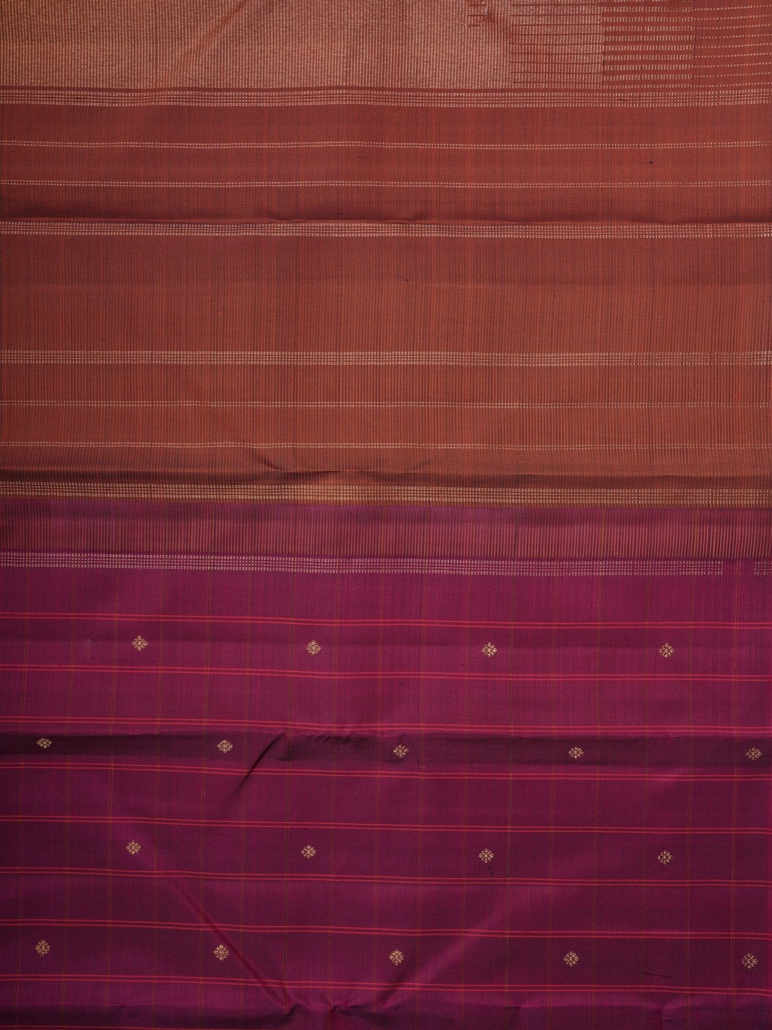 Kanchipuram Silk Magentanta Pink 100% Pure Silk  Manoranjitham Weaves - Handloom Store
