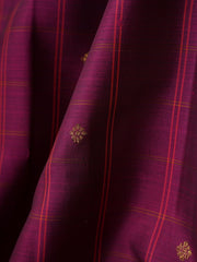 Kanchipuram Silk Magentanta Pink 100% Pure Silk  Manoranjitham Weaves - Handloom Store