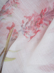 Linen White Silk Kota