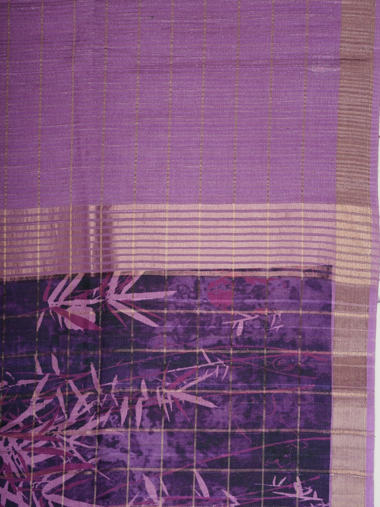 Tussars Violet Semi Tussar Manoranjitham Weaves - Handloom Store