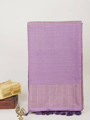 Tussars Violet Semi Tussar Manoranjitham Weaves - Handloom Store