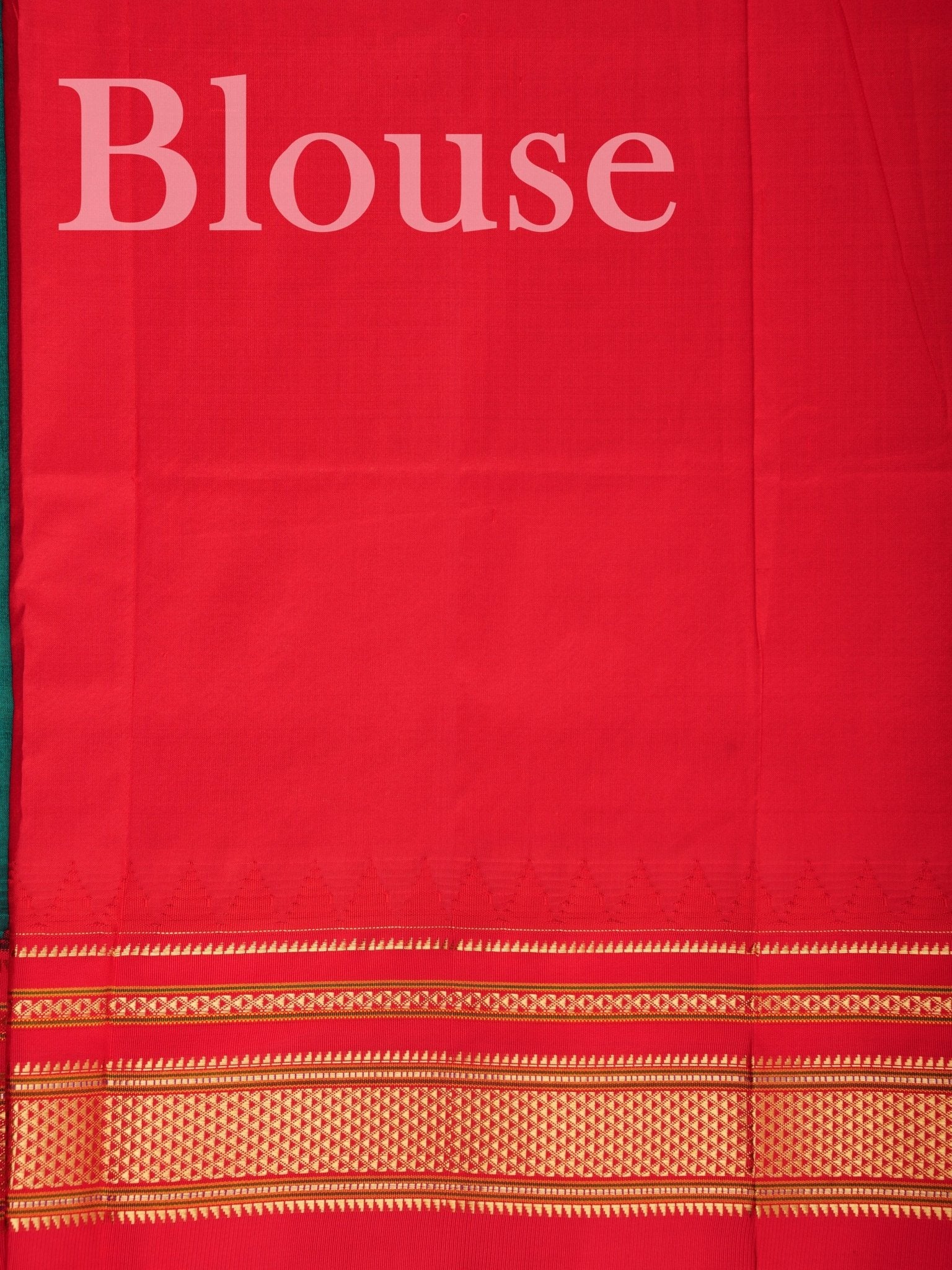 Narayanpet Green 100% Pure Silk  - Manoranjitham Weaves - Handloom Store