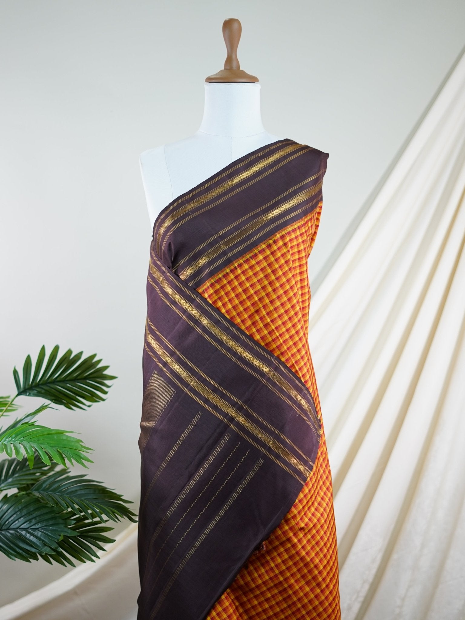 Kanchipuram Silk Multi 100% Pure Silk  - Manoranjitham Weaves - Handloom Store
