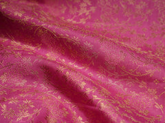 Kanchipuram Silk Pink 100% Pure Silk  Manoranjitham Weaves - Handloom Store