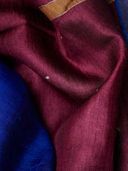 Tussars Purple 100% Pure Tussar Manoranjitham Weaves - Handloom Store