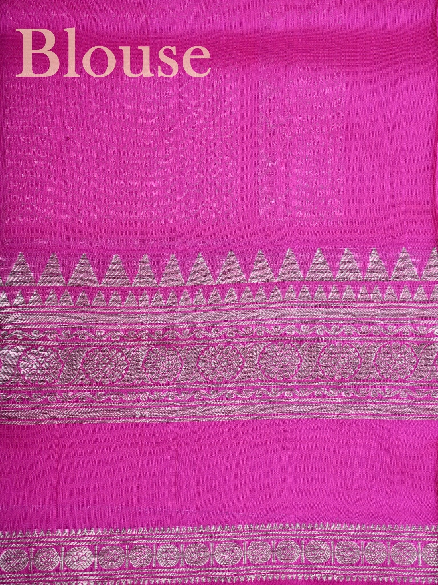 Venkatagiri Silk Purple 100% Pure Silk  - Manoranjitham Weaves - Handloom Store