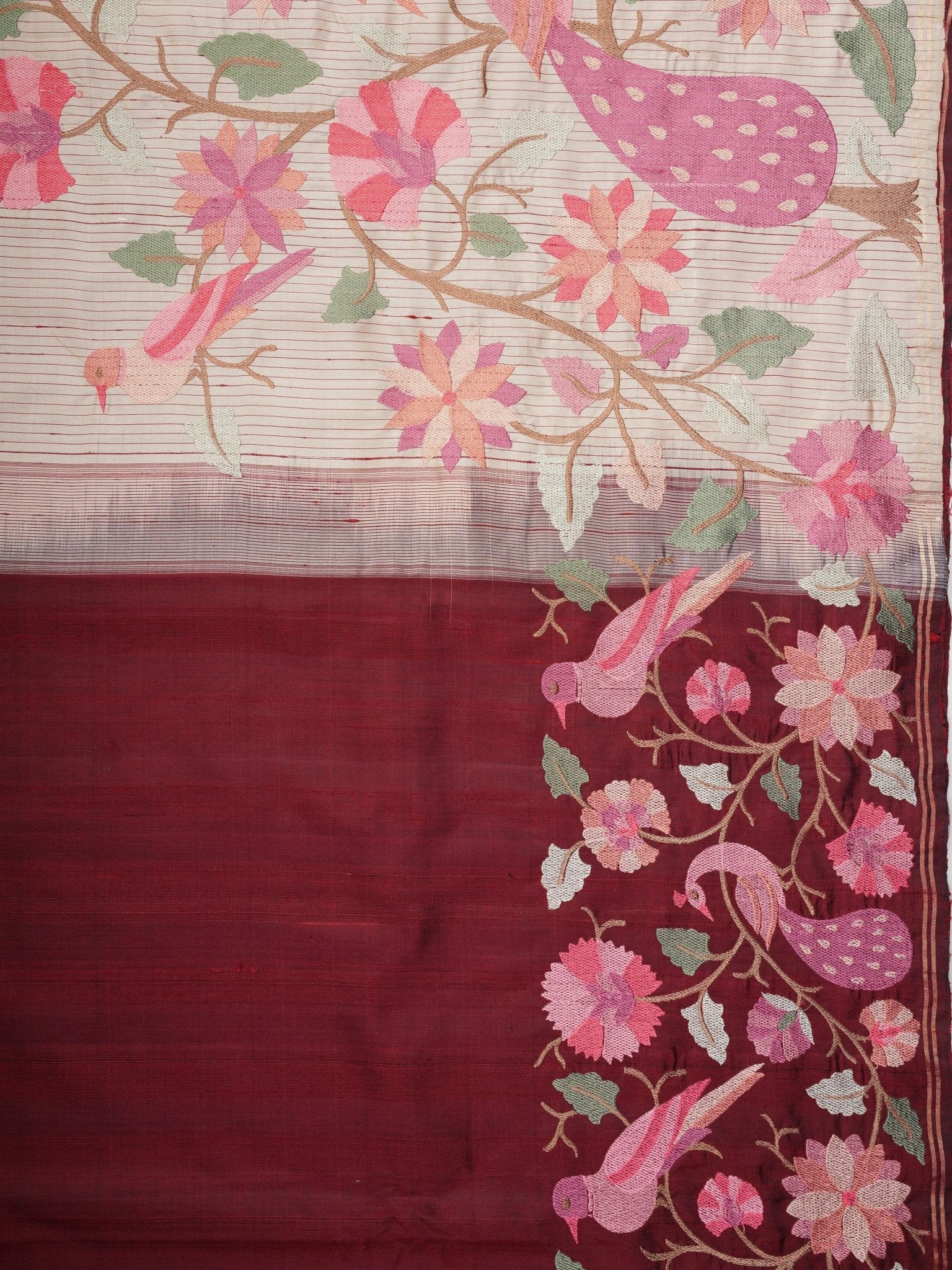 Kanchipuram Silk  100% Pure Silk  Manoranjitham Weaves - Handloom Store