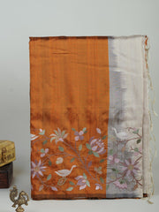 Kanchipuram Silk  100% Pure Silk  Manoranjitham Weaves - Handloom Store